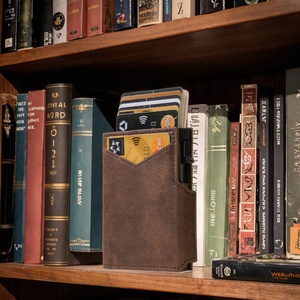 For Boshiho <b>RFID</b> <b>Blocking</b> Slim <b>Wallet</b> Elastic Band Money Clip Zipper Coin Pocket Magnet Expandable Card Case Lining Material - Product Image 6