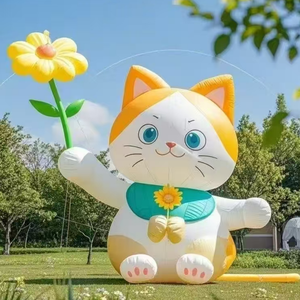 Mô hình thú bông khổng lồ hình gấu hoạt hình quảng cáo ngoài trời tùy chỉnh cho các sự kiện - Product Image 2