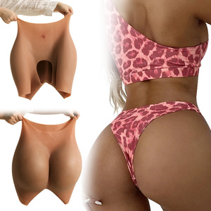 Shapewear pour femmes, taille <span class=keywords><strong>plus</strong></span>, en silicone, pour grossir les fesses, rembourrage pour les hanches et les fesses, culotte sculptante, faux fessier et hanches artificiels - Product Image 1