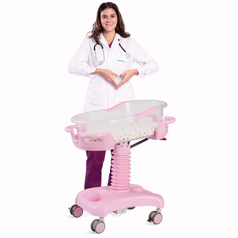 X01-1 공장 3 기능 유압 유아 의료 침대 ABS 플라스틱 아기 병원 침대 아기 소아 침대 제조 업체