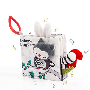 Regalo perfetto per bambini <span class=keywords><strong>montessori</strong></span> seggiolino auto sensoriale passeggino appeso <span class=keywords><strong>culla</strong></span> giocattolo cartone animato a tema animale libro di tessuto per bambini - Product Image 3