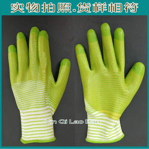 ถุงมือยางเคลือบ PVC ลายม้าลาย ลองลิดา สีเขียว กันลื่น ถุงมือทำงานแบบมีลาย ถุงมืออเนกประสงค์เพื่อความปลอดภัย - Product Image 4