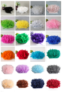 คุณภาพสูงเกรด A-grade 4-6นิ้วย้อม<span class=keywords><strong>ขน</strong></span>ไก่งวงเล็ม<span class=keywords><strong>ขน</strong></span> HK สำหรับกระโปรงเดรส Chandelle Marabou อุปกรณ์เสริม - Product Image 6