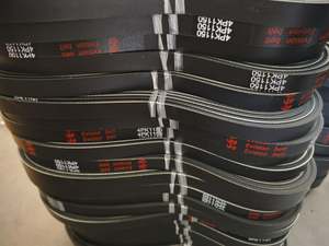 6PK990 4PK1010 Correa serpentina Correa acanalada en V profesional para Honda Civic 2001-2005 y 2001-2005 para Acura <span class=keywords><strong>EL</strong></span> 1.7L L4 Gas SOHC - Product Image 2