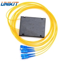Divisor PLC de Fibra Óptica de Alta Calidad GPON OLT ONU Tipo Cassette de 2.0mm, Caja ABS 1*4 1*8 1*16 con Conector SC UPC