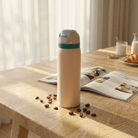 EVERSHINE - Termo de Acero Inoxidable 304 de Doble Pared, Moderno, Portátil, de Gran Capacidad, 500 ml, Mantiene la Temperatura de 6 a 12 Horas