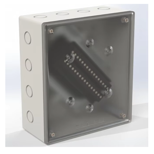 Caja de conexiones de plástico ABS resistente a la intemperie para exteriores, 16 terminales, Monitor de dos bandas, caja de distribución de energía, diseño duradero - Product Image 1