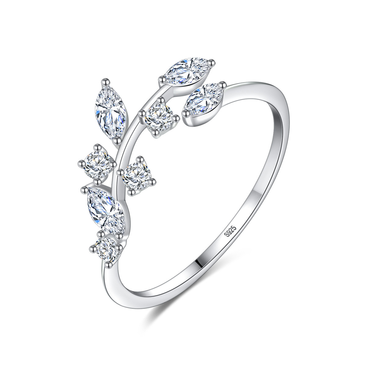 Tonglin TL-SR0276 Silver Jewelry Branch Design Rings