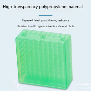 Caixa Criogênica WEIAI PP com 100 Furos para Tubos de Centrífuga Criogênicos de 0.5/1.5/2ml - Suporte para Laboratório, Células, Bactérias, DNA, <span class=keywords><strong>PCR</strong></span> -80 ° Caixas de Congelamento C - Product Image 3