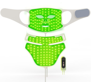 Masker Leher Silikon 4 Warna dengan Seri Pendamping Baru 525nm 590nm 660nm 850nm Masker Wajah LED Terapi Cahaya Merah <span class=keywords><strong>Alat</strong></span> Kecantikan Leher - Product Image 6