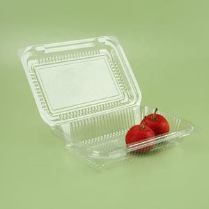 Atacado descartável <span class=keywords><strong>Food</strong></span> Grade Material retangular <span class=keywords><strong>Pet</strong></span> Treat Recipiente De Armazenamento De Alimentos para Padaria Reciclável claro Caixas De Plástico - Product Image 3