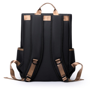 Men's <b>Backpack</b> Black <b>15</b> <b>Inch</b> <b>Laptop</b> Compartment For Commuting Travel Leisure Solid Color Youth Style - Product Image 5