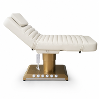 Table de massage électrique à 3 moteurs, base en métal, capacité de charge de 200 kg, télécommande, hauteur réglable, Tuina, physiothérapie, SPA, salon