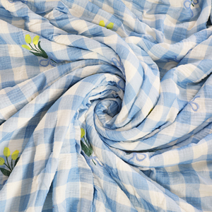 Gạc bông vải chăn với Thêu ngược bên sang trọng với ren <span class=keywords><strong>TRIM</strong></span> - Product Image 3