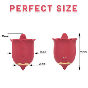 Valentinstagsgeschenke <span class=keywords><strong>2026</strong></span> Klitoris-Sauger Rose Zungen-Leckende Blume Erwachsenen-<span class=keywords><strong>Vibrator</strong></span> in Rosa Sexspielzeug für Frauen - Product Image 3