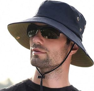 หมวกบักเก็ตตกปลาผ้าตาข่ายคอตตอนสำหรับผู้ใหญ่ ปรับขนาดได้ สกรีนโลโก้ได้ตามสั่ง ขายส่ง หมวกพับเก็บได้ ป้องกันแสงแดด สำหรับผู้หญิงและผู้ชาย - Product Image 5