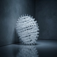 PP Kunststoff Igel Ball 40mm Igel-Ring Bio-Filtermedium für Abwasserbehandlung
