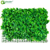 Clôture de feuilles en plastique synthétique, clôture en buée verticale 50x50cm, mur de gazon artificiel pour décoration murale