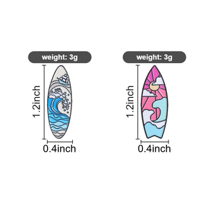 Ensemble d'épingles en émail sur le thème <span class=keywords><strong>de</strong></span> la <span class=keywords><strong>planche</strong></span> <span class=keywords><strong>de</strong></span> <span class=keywords><strong>surf</strong></span> estivale, motif vague océanique et coucher <span class=keywords><strong>de</strong></span> soleil, pour la décoration <span class=keywords><strong>de</strong></span> sac à dos - Product Image 6