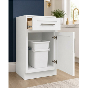 Custom Waste <b>Basket</b> Base Cabinet 18 Inch Shaker <b>Pull</b> <b>Out</b> Trash Storage ODM Vietnam Manufacturer - Product Image 6