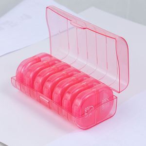 Nouveau produit tendance 2024 : Boîte à pilules en plastique 7 couleurs, pilulier hebdomadaire jour et nuit avec 14 compartiments - Product Image 4