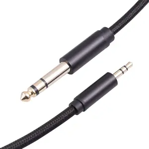 3.5Mm Tot 6.35Mm Audio Adapter Hulpkabel Voor Mobiele Telefoon Computer Versterker Luidsprekers 3.5 Jack Naar 6.5 Jack Mannelijke Audio Kabel