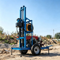 Prix d'usine Foreuse de puits d'eau portable sur roues pour l'irrigation agricole, profondeur 100m 150m 200m, de bonne qualité