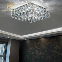 Lican — plafonnier LED en cristal K9 au Style luxueux, luminaire décoratif d'intérieur, idéal pour une Villa, un hôtel ou une maison