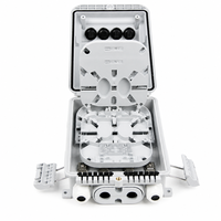 Terminal de Acceso de Fibra Óptica Preterminado para Exteriores IP65, 16 Puertos, Adaptador SC, Divisor PLC, Caja de Terminación de Cable FTTH