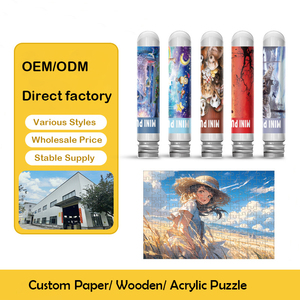 Puzzle en tube personnalisé, mini-puzzle en papier de 150 pièces pour adultes, jeu de décompression, vente en gros, fabricant - Product Image 4