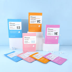 4 jenis masker wajah lembar Vitamin C Niacinamide Retinol asam Hyaluronic meningkatkan kekencangan bahkan warna kulit grosir masker wajah - Product Image 1