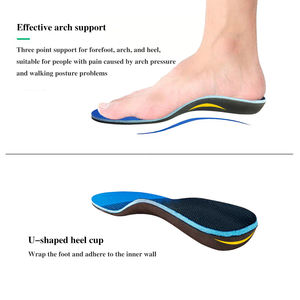 Autocollant de transfert de logo personnalisé OEM Marque <span class=keywords><strong>Modèle</strong></span> IN-91 Semelles orthopédiques sportives thermoformables en EVA respirantes avec soutien de la voûte plantaire confortables - Product Image 2