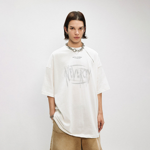 เสื้อยืดแขนสั้นผู้ชาย American Street <span class=keywords><strong>ESAN</strong></span> คอกลมทรงโอเวอร์ไซส์ สไตล์ลำลองสำหรับฤดูร้อน ผ้าฝ้ายผสมไหม 100% ไม่เป็นขุย รับผลิตตามสั่งขายส่ง - Product Image 1
