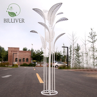 Bananier en fer à 9 feuilles pour décoration de centre commercial de route d'événement de mariage décorations de centres de table de mariage