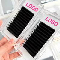 Extensions de cils Volume Easy Fanning en faux vison, effet éventail facile, naturelles, en plateau