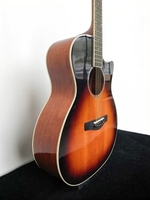 Glossy Finish Folk Guitar with Solid Spruce Top and Mahogany Plywood Body