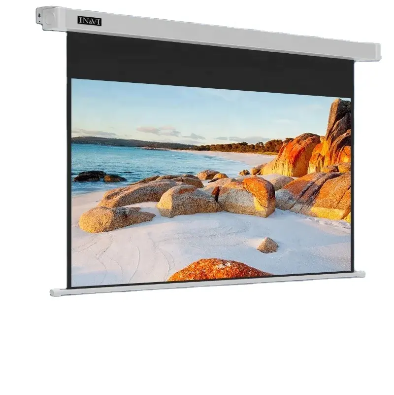 72 84 100 120 150 Inch Home Theater Projector Screens 4K HD ALR Motorized Projector Screen
