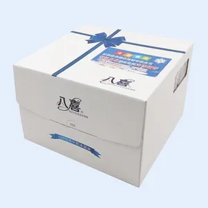 Custom Icecream Cake Box Verpakking Papier Gegolfd Voedsel Verzenddoos Voor Koekjes Geschenkverpakking
