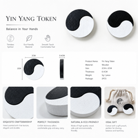 Jeu de jetons Yin Yang en bois, pièces noires et blanches imbriquées, écologique, durable, jeu de société éducatif pour la famille, marqueur de dualité, cadeau