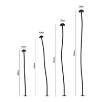 Lampe solaire d'extérieur pour pelouse Narcissus 2W 3000K, IP65, CRI 95 élevé, aluminium PMMA, éclairage de chemin