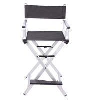 Chaise de Maquillage Professionnelle Pliante en Alliage d'Aluminium de Haute Qualité, Fauteuil de Réalisateur Extérieur pour Beauté et Loisirs