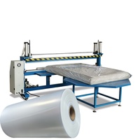 Film d'emballage pour matelas en LDPE de 120 microns, film protecteur en polyéthylène haute résistance en rouleau pour l'emballage des usines de matelas