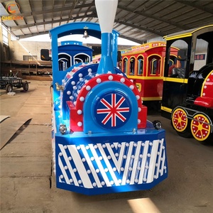 Sang trọng sân sau vui chơi giải trí công viên Rides gia đình trò chơi Anh phong cách hơi nước điện trackless Train - Product Image 1