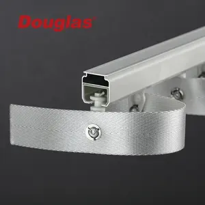 Douglas Factory Supply Heavy Duty Ripple Fold Curtain Tracks Eco-friendly S Wave Curtain Tape And Component PVC Strip