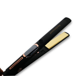 ホットセールヘアストレートナープロフェッショナルチタンフラットアイアン2in1ヘアアイアンストレートナーLED付き - Product Image 5