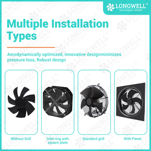 Ventilatore Assiale LongWell a Risparmio Energetico 12v24v 48v DC 110v 220v 230v AC, Grande Ventilatore di Raffreddamento <span class=keywords><strong>per</strong></span> Armadi di Telecomunicazioni - Product Image 3