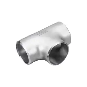 Raccordo tee per tubi di alta qualità in acciaio inossidabile 304L/316L tee ASTM B16.9 SCH 40