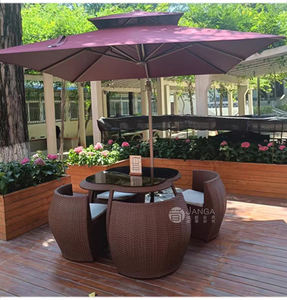 Meubles <span class=keywords><strong>de</strong></span> loisirs <span class=keywords><strong>de</strong></span> plein air ensemble <span class=keywords><strong>de</strong></span> cinq pièces fleur <span class=keywords><strong>de</strong></span> prunier citrouille chaise cour terrasse chaise en rotin une <span class=keywords><strong>table</strong></span> quatre chaises <span class=keywords><strong>jardin</strong></span> - Product Image 1