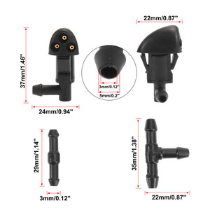 Kit de mangueras y boquillas para limpiaparabrisas Chevrolet Cruze Jet Spray, piezas de plástico 94556605 - Product Image 3