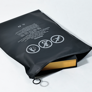 Custom eco-friendly cliente proprio logo smerigliato trasparente EVA Slider sacchetto di plastica per accessori di abbigliamento abbigliamento - Product Image 4